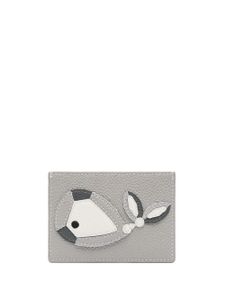 Thom Browne porte-cartes à applique baleine - Gris