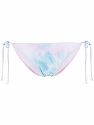 Chiara Ferragni bas de bikini à effet tie dye - Bleu