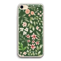 Botanical green sweet flower heaven: iPhone 7 Transparant Hoesje