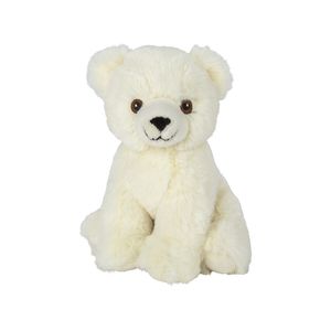 Pluche knuffel ijsbeer van 16 cm