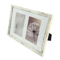Fotolijst 2 passe-partout whitewash 10 x 15 cm | 8 stuks