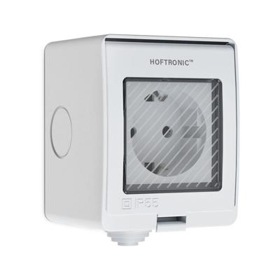 Smart stekker - WiFi & Bluetooth - IP55 voor binnen en buiten - Compatibel met Amazon Alexa en Google Home - Wit - Europlug