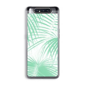 Palmbladeren: Samsung Galaxy A80 Transparant Hoesje