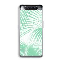Palmbladeren: Samsung Galaxy A80 Transparant Hoesje Palmbladeren: Samsung Galaxy A80 Transparant Hoesje