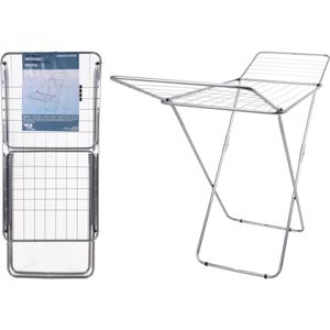 Droogrek Metaal 18m Zilver 180x55x108cm