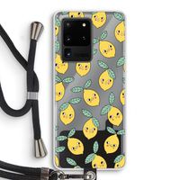Citroenen: Samsung Galaxy S20 Ultra Transparant Hoesje met koord