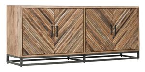 MUST Living Dressoir Budapest Teakhout, 195cm - Bruin