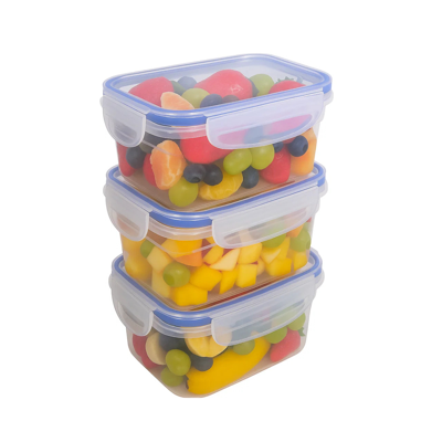 Cookinglife Vershoudbakje Clip & Fresh 430 ml - 13 x 9.5 x 5 cm - 3 Stuks
