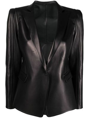 Valentino Garavani blazer à design structuré - Noir