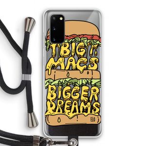 Big Macs Bigger Dreams: Samsung Galaxy S20 Transparant Hoesje met koord