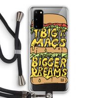 Big Macs Bigger Dreams: Samsung Galaxy S20 Transparant Hoesje met koord