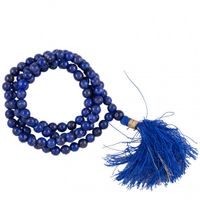 Mala Lapis Lazuli AA-Kwaliteit 108 Kralen met Tasje - thumbnail