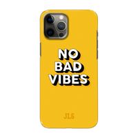 No Bad Vibes: Volledig geprint iPhone 12 Pro Max Hoesje