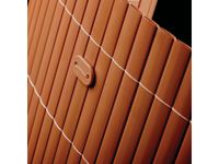 Tuinscherm tuinafscheiding kunststof PVC bruin 150x500cm - thumbnail
