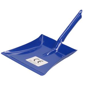 Vuilblik - voor kinderen - metaal - blauw - 13 x 10 cm - stofblik