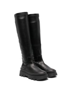 Monnalisa bottes en cuir - Noir