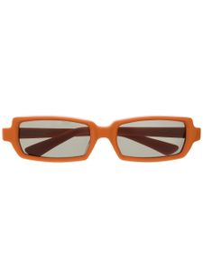 Undercover lunettes de soleil teintées à monture rectangulaire - Orange