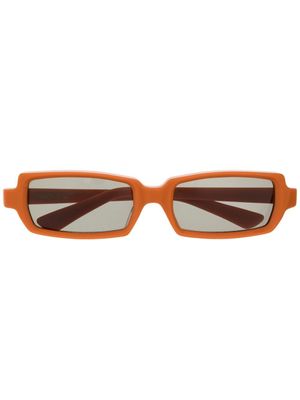 Undercover lunettes de soleil teintées à monture rectangulaire - Orange