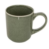 Secret de gourmet Koffiemok - olijfgroen - keramiek - 420 ml - beker