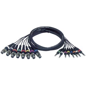 DAP FL67 Multikabel 8x XLR female naar 8x Stereo jack 6m