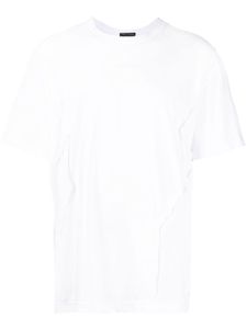 Comme des Garçons Homme Plus t-shirt en coton à détails de coutures - Blanc