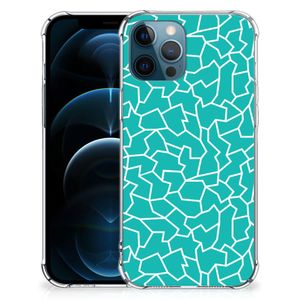 iPhone 12 | 12 Pro Back Cover Cracks Blue