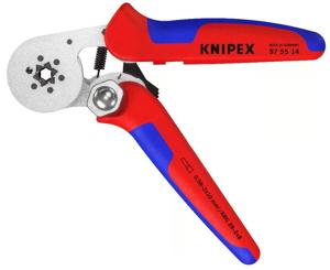 Knipex Zelfinstellende krimptang voor adereindhulzen | Met zij-invoering - 975514