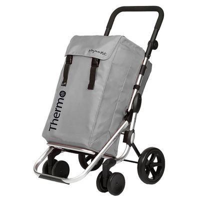 Playmarket Go Plus Boodschappentrolley Silver Playmarket Go Plus Boodschappentrolley Silver