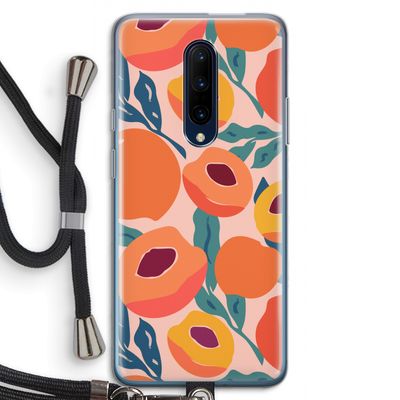 Perzik: OnePlus 7 Pro Transparant Hoesje met koord