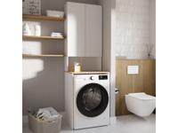 Kast voor wasmachine LAURA 2 deuren mat wit/sonoma eik