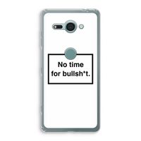 No time: Sony Xperia XZ2 Compact Transparant Hoesje