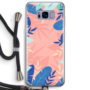 Tropisch: Samsung Galaxy S8 Plus Transparant Hoesje met koord
