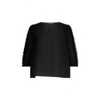 Label Dot - Zwart | Dames | Blouse | Zwart | 46 | regular | Kamst mode