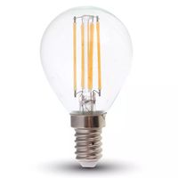 LED Filament lamp E14 fitting 6 Watt 600lm P45 extra warm wit 2700K