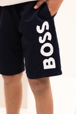 Hugo Boss Logo Zwembroek Kids Donkerblauw - Maat 9/10 jaar - Kleur: Donkerblauw | Soccerfanshop