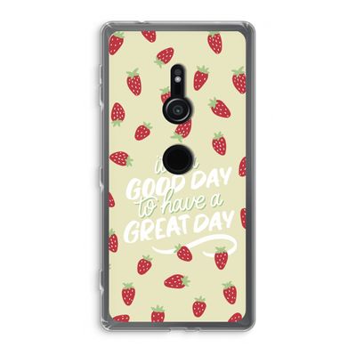 Don't forget to have a great day: Sony Xperia XZ2 Transparant Hoesje