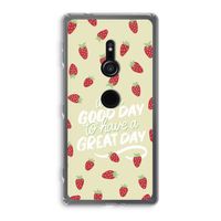 Don't forget to have a great day: Sony Xperia XZ2 Transparant Hoesje