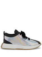 Giuseppe Zanotti baskets Ferox en cuir - Argent