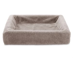 Fleece hoes hondenmand taupe