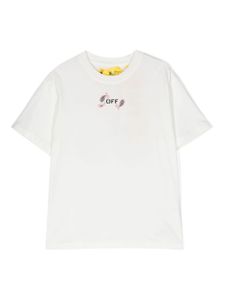 Off-White Kids t-shirt en coton à imprimé bandana - Blanc