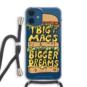 Big Macs Bigger Dreams: iPhone 12 mini Transparant Hoesje met koord