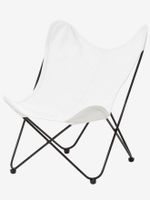 Armstoel vlinder beige licht uni Armstoel vlinder beige licht uni