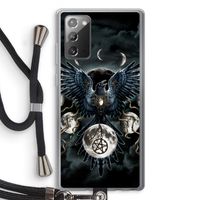 Sinister Wings: Samsung Galaxy Note 20 / Note 20 5G Transparant Hoesje met koord