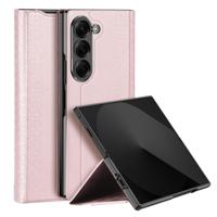 Dux Ducis Samsung Galaxy Z Fold 7 Leren hoes - bookcase - Lichtroze