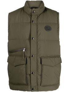 Woolrich gilet matelassé à col montant - Vert