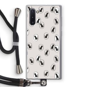 Miauw: Samsung Galaxy Note 10 Transparant Hoesje met koord
