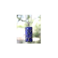Zilveren Hanger Lapis Lazuli met Boom Wire - 925 Sterling