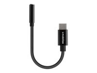 Mobilize Mobilize Strong Nylon Audio Adapter USB-C to 3.5mm 15cm Black