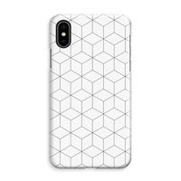 Zwart-witte kubussen: iPhone XS Max Volledig Geprint Hoesje Zwart-witte kubussen: iPhone XS Max Volledig Geprint Hoesje