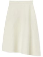 Jil Sander asymmetric midi skirt - Blanc - thumbnail